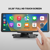 10.26" 4K UHD Portable Dual Front & Rear Dash Cam Console