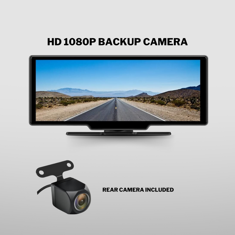 10.26" 4K UHD Portable Dual Front & Rear Dash Cam Console