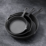 5-Star Chef Cast Iron Non-Stick Skillet 3 Piece Set