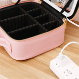 Travel Makeup Organizer With LED Mirror